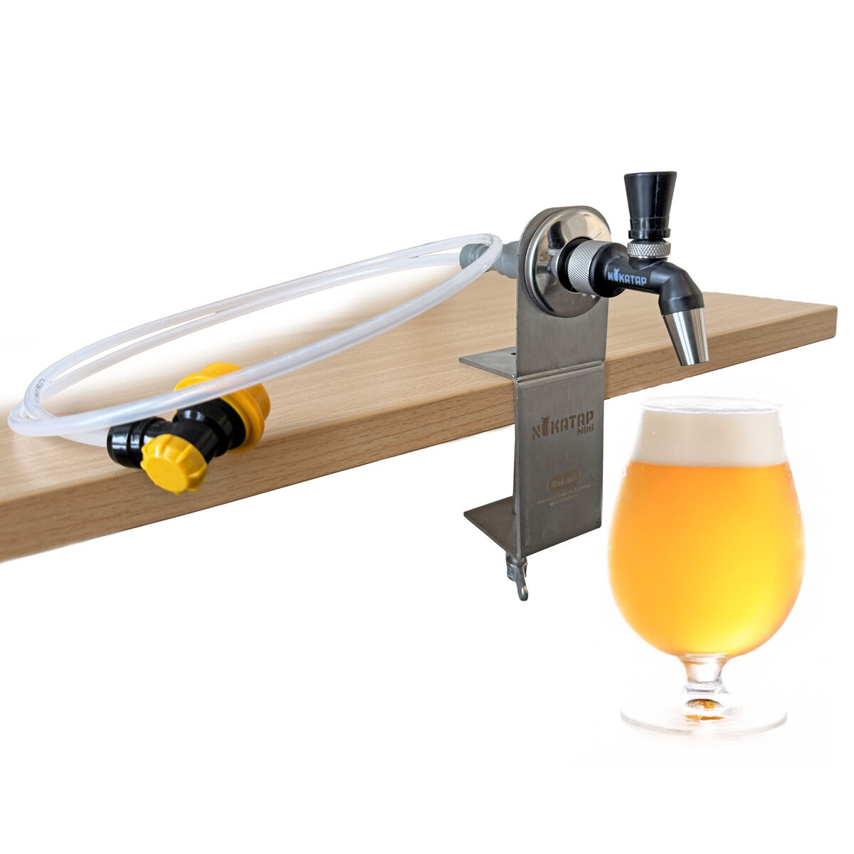 Nukatap Mini Beer Tap Complete with Horizontal Mount